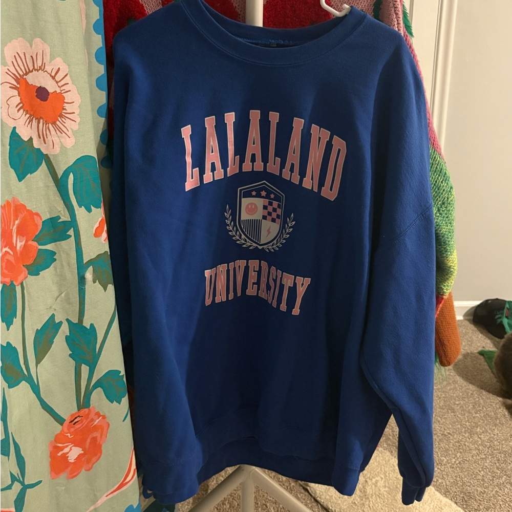 Blue Lalaland University Sweatshirt DRESSED IN LALA